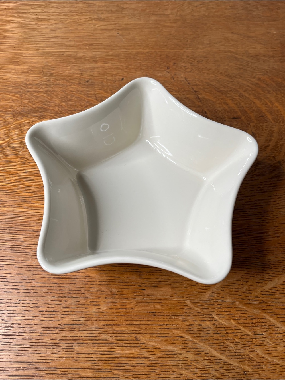 Longaberger Pottery Ivory Star Bowl Woven Traditions Cream Serving Dish USA